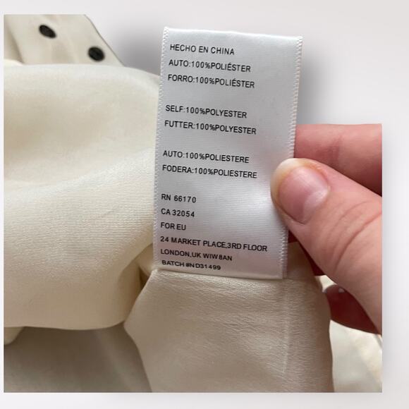 Urban Outfitters Willow Plunging Polka Dot mini Short Dress Size‎ Small - Picture 9 of 10